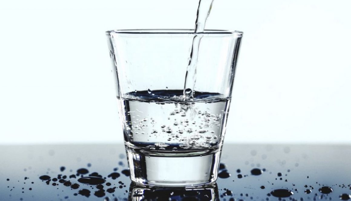 water in glass